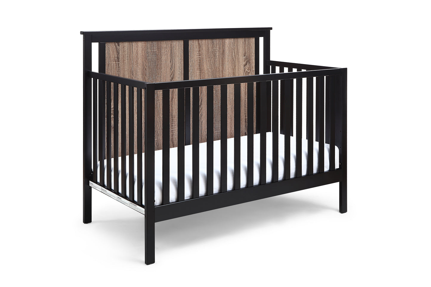 Connelly 4-in-1 Convertible Crib Black/Vintage Walnut