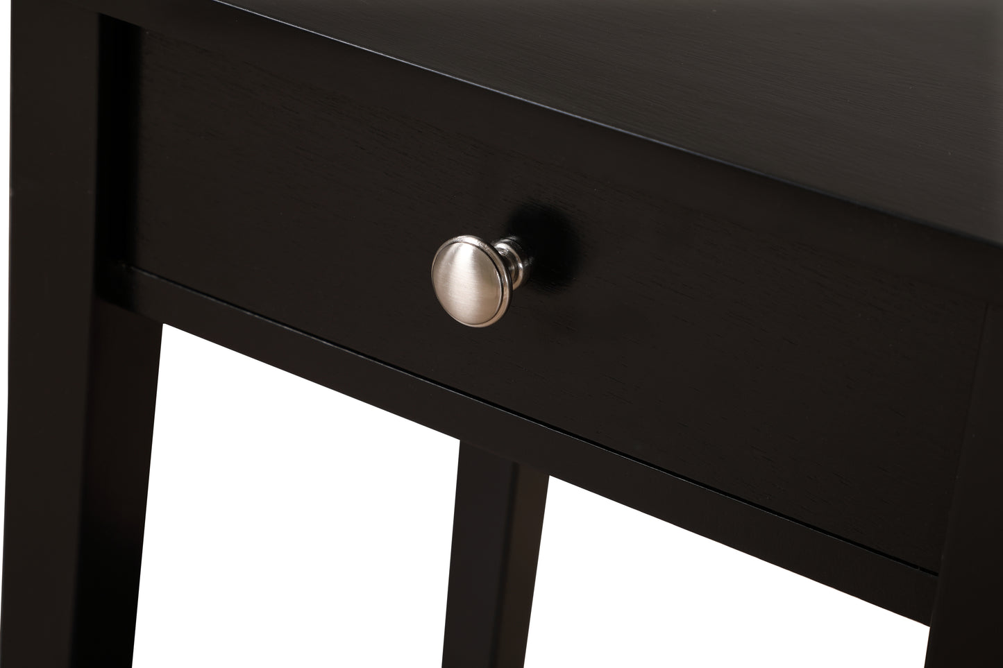 Sleek Contemporary Nightstand In Black