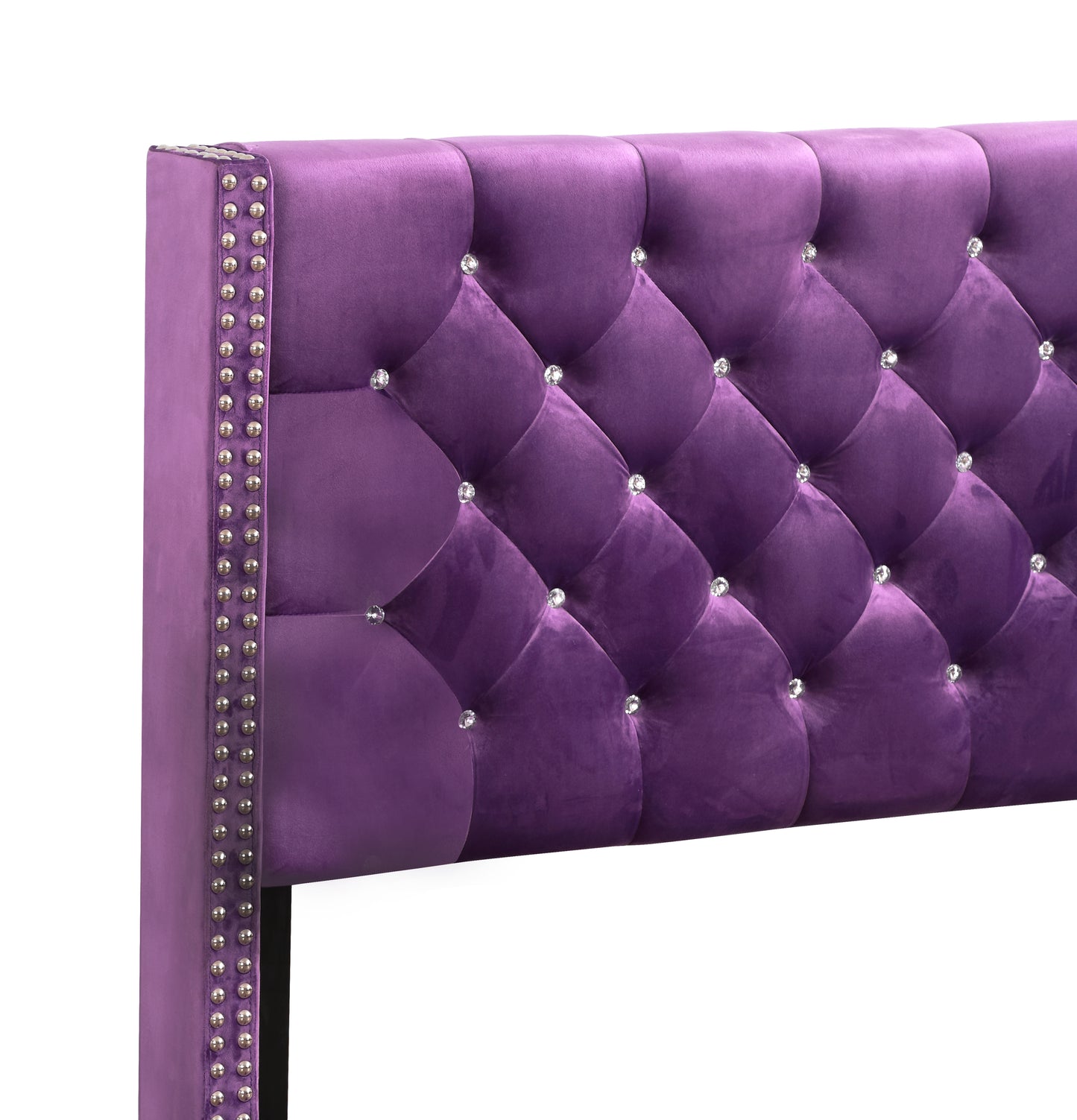 Tranquil Purple Queen Bed With Storage