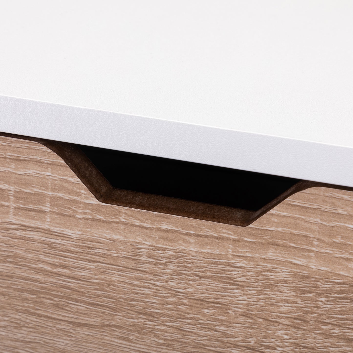 Nightstand with 2 Drawers, Bedside Tables with Solid Wood Legs and Storage, End Table, Side Table, Bedside Furniture for Bedroom, Living Room, White Walnut