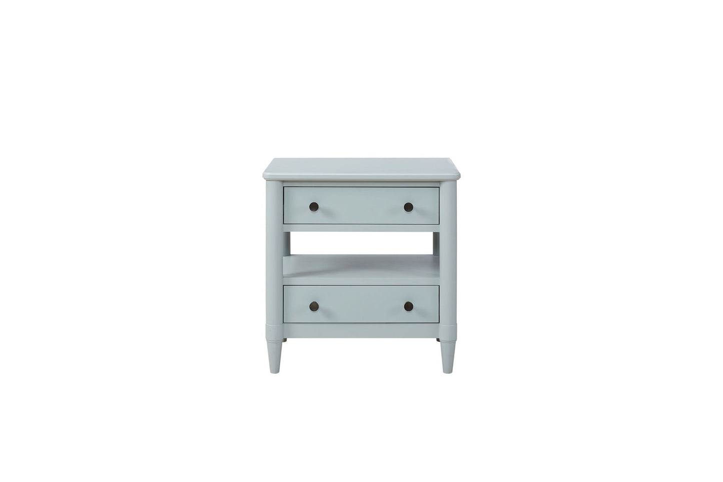 Open Nightstand Ocean Finish With 2 Drawers