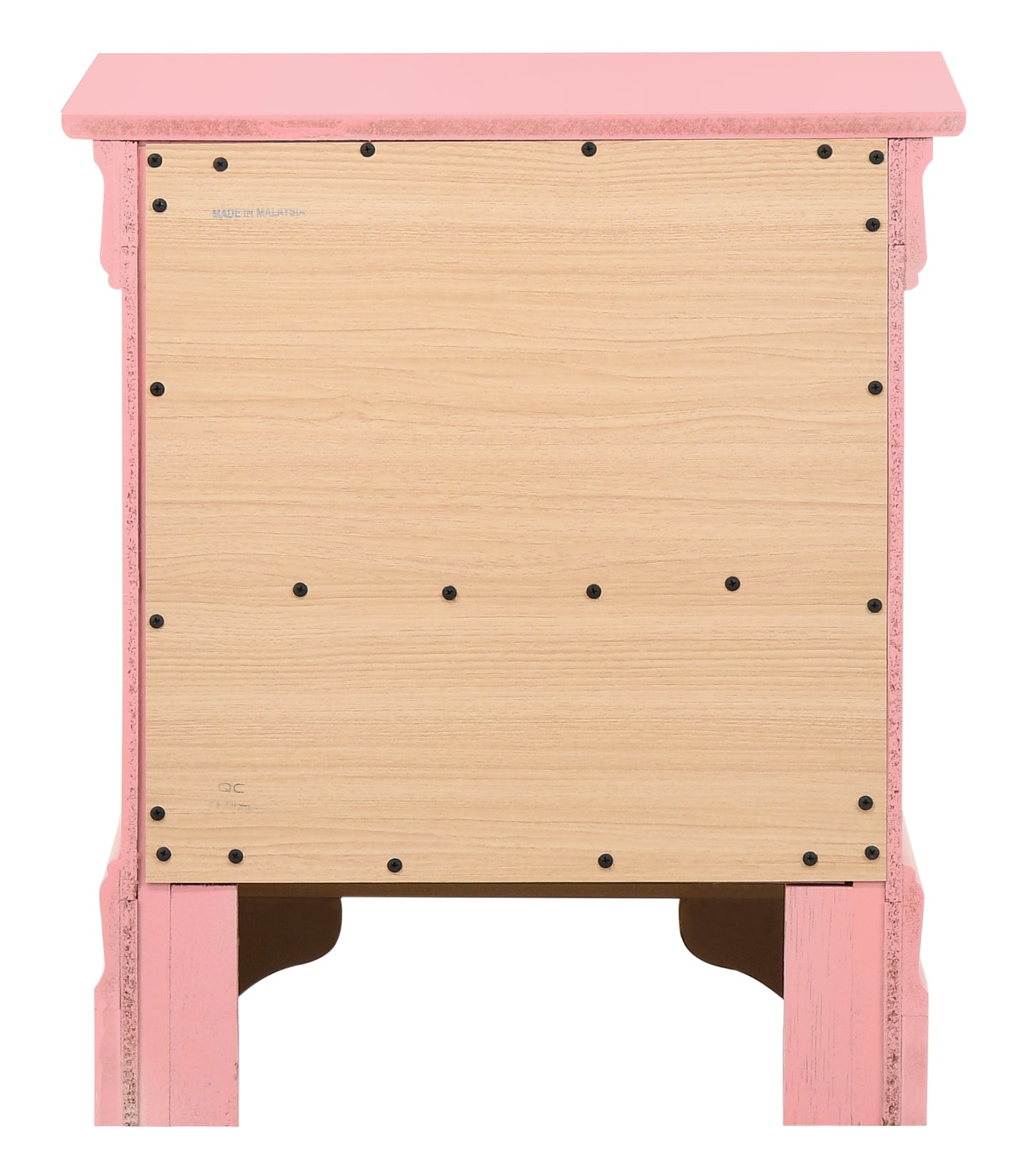 Charming Pink Traditional Nightstand