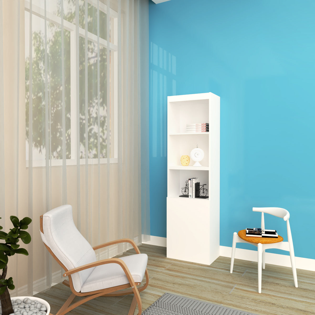 Queen  Size Morden Deisgn Big Size Vertical Murphy Bed with table and shelf  for Bedroom or Guestroom White Wall Bed Space Saving Hidden Bed with New Style Gas Struts