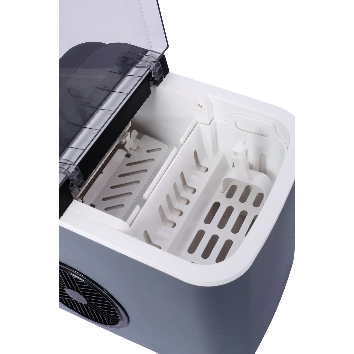 Ice Maker Countertop, Portable Ice Machine, Self-Cleaning Ice Makers with Basket and Scoop, 9 Cubes in 6 Mins, 26 lbs per Day, Ideal for Home, Kitchen,ETL and FDA certificate.