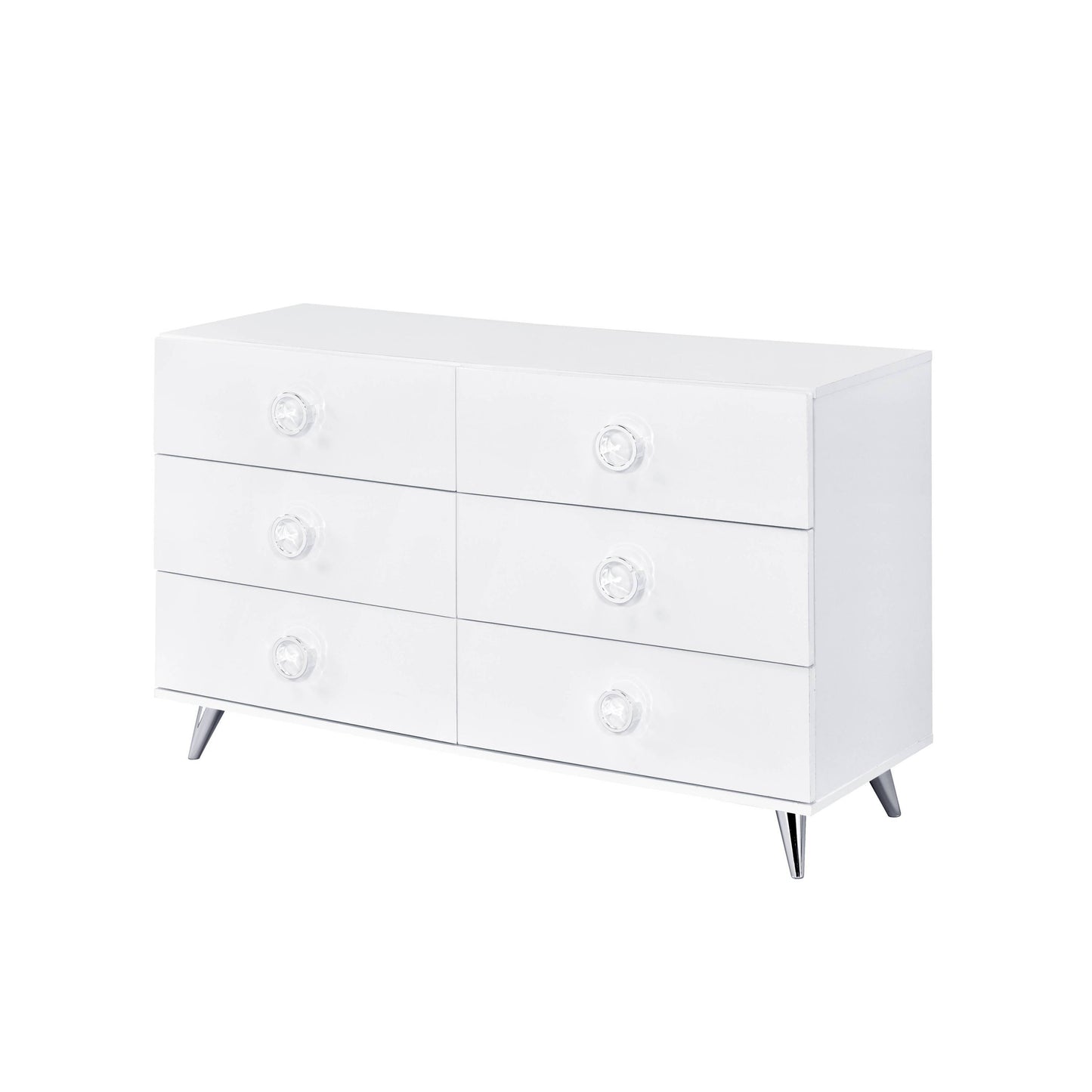 Perse White Finish Dresser