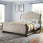 Rhapsody - Queen Sleigh Bed - Beige