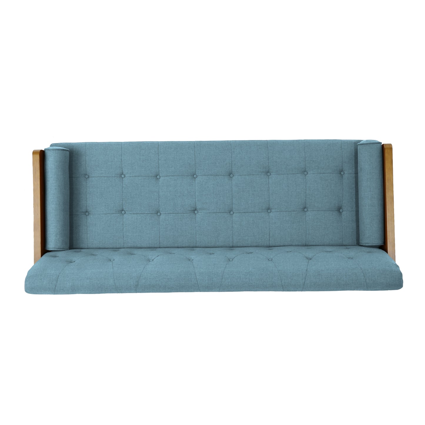 Aidan Mid Century Modern Tufted Fabric Sofa