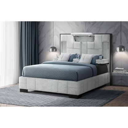 YARIS GREY QUEEN BED