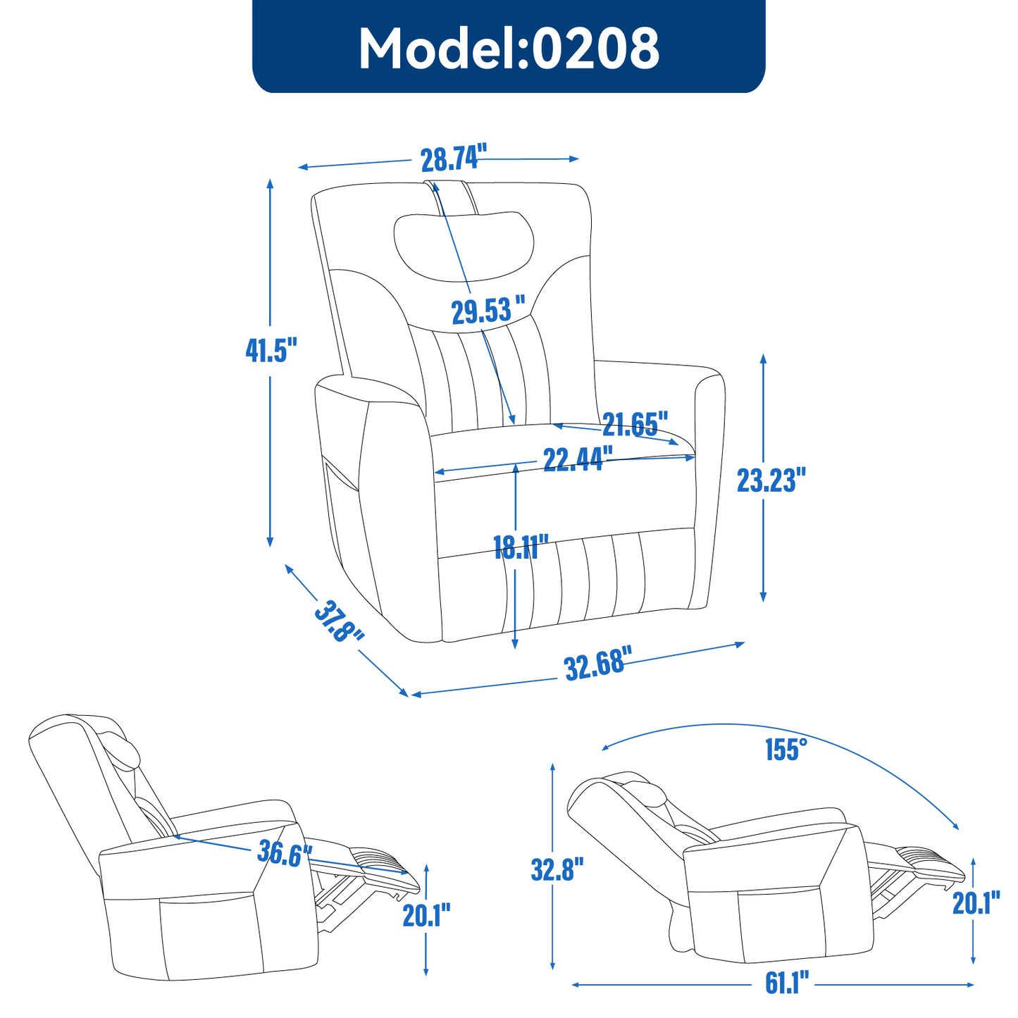 Yellow Brown Leatheraire Swivel and Rocker Power Recliner Chair with Lumbar and Neck Support Pillow, Heavy Duty Motion Mechanism with USB and Type-C