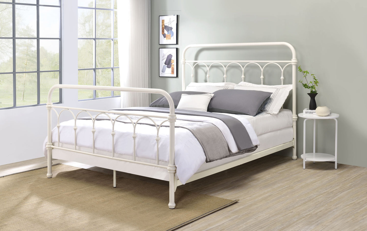 Citron White Finish Full Bed