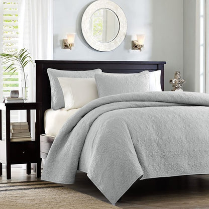 Reversible Quilt Set Grey King/Cal King