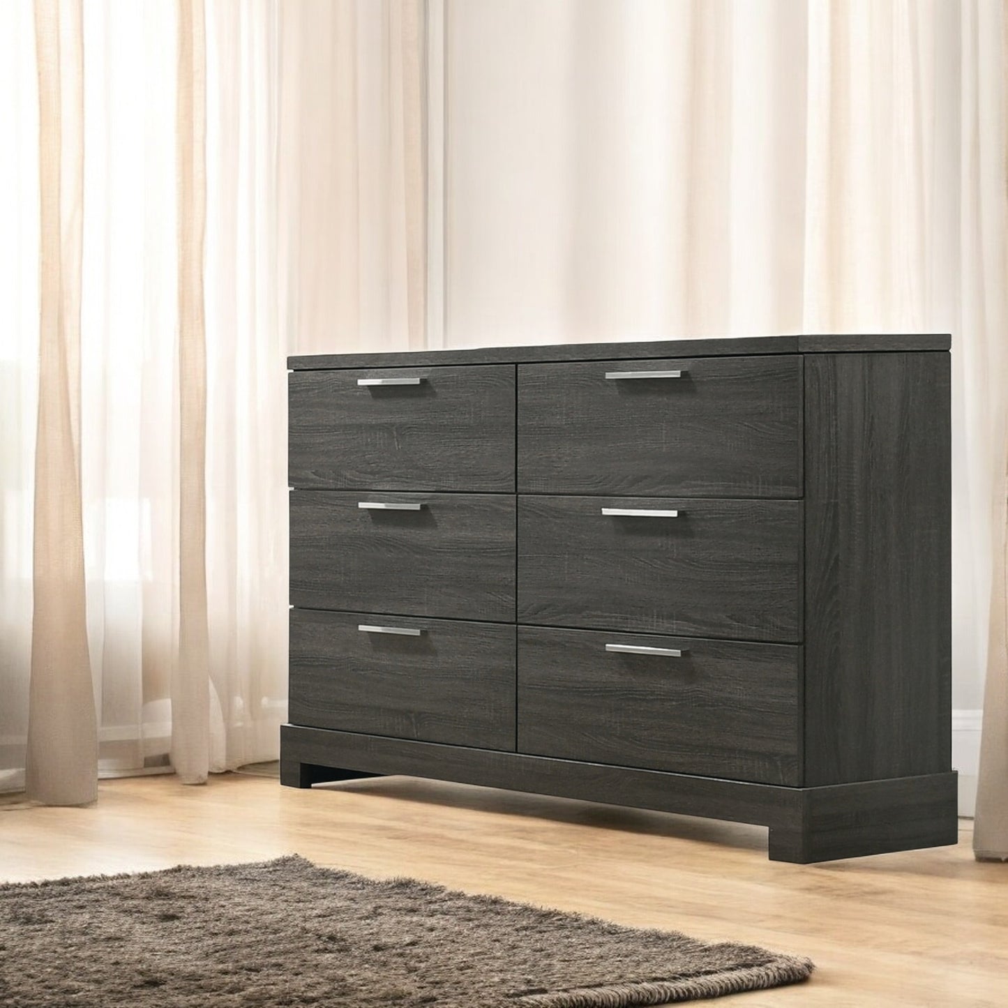 Lantha Gray Oak Finish Dresser