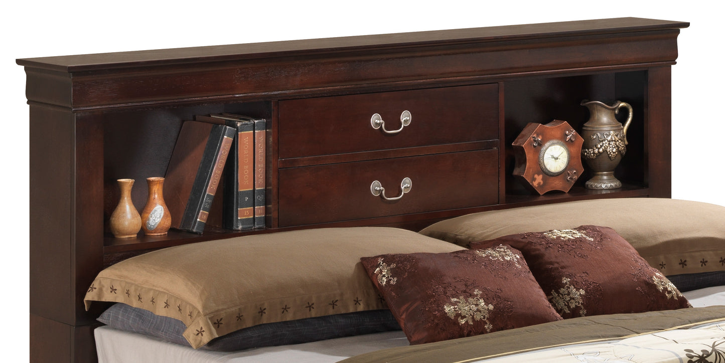 Glory Furniture Louis Phillipe G3125B-FSB Full Storage bed , Cappuccino
