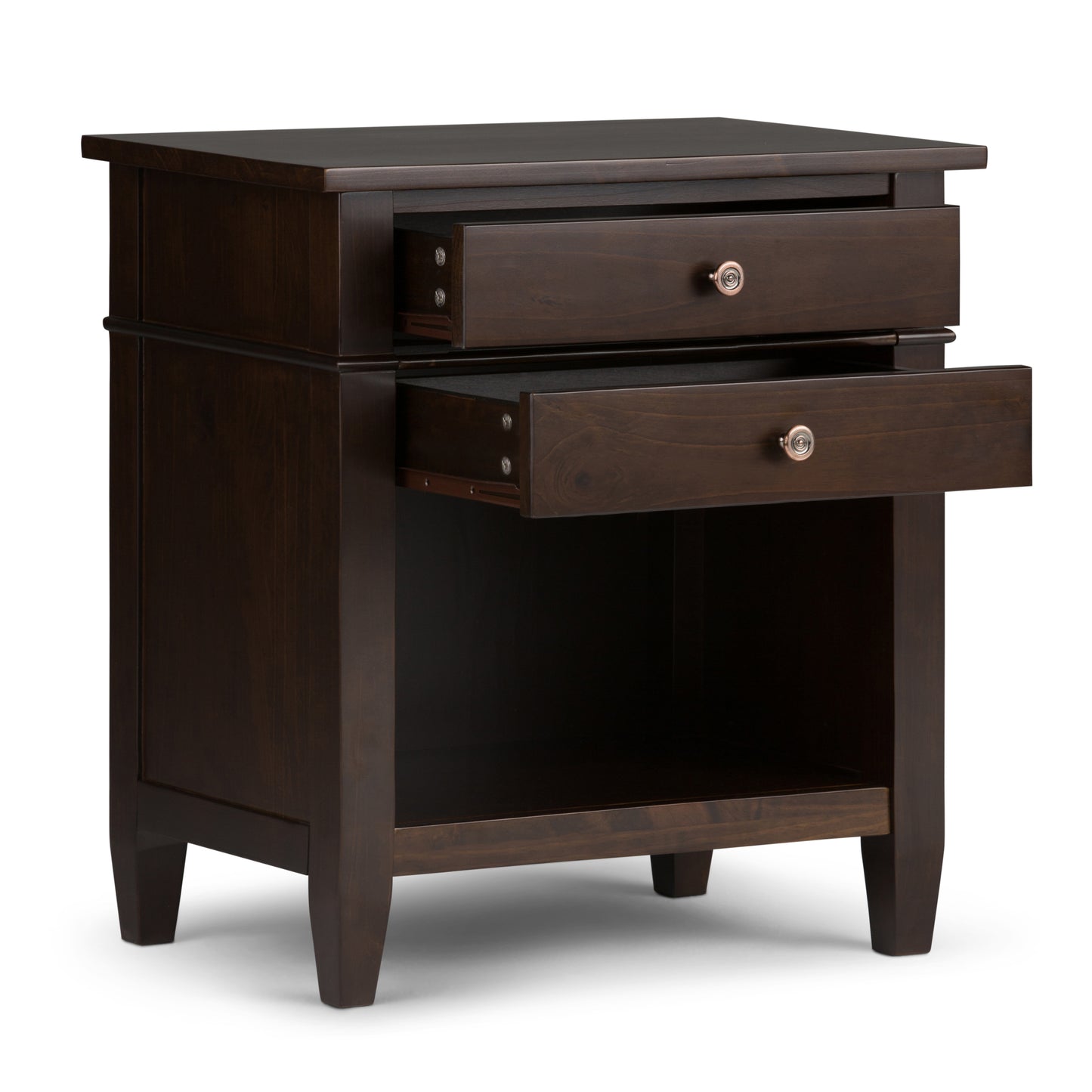 Carlton - Bedside Table - Dark Tobacco Brown