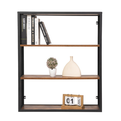 Three layer storage rack - retro brown