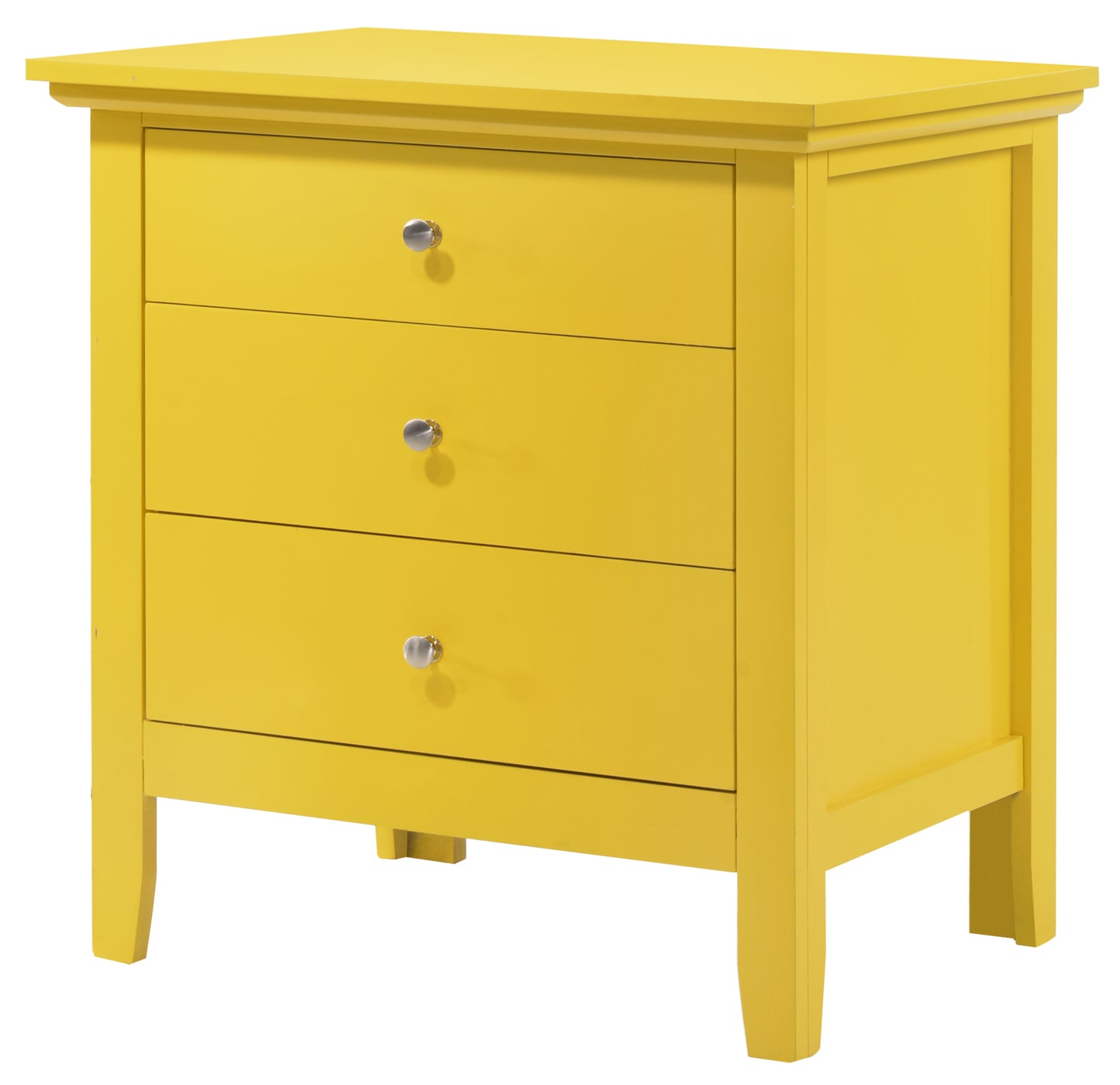 Vibrant Casual Yellow Nightstand