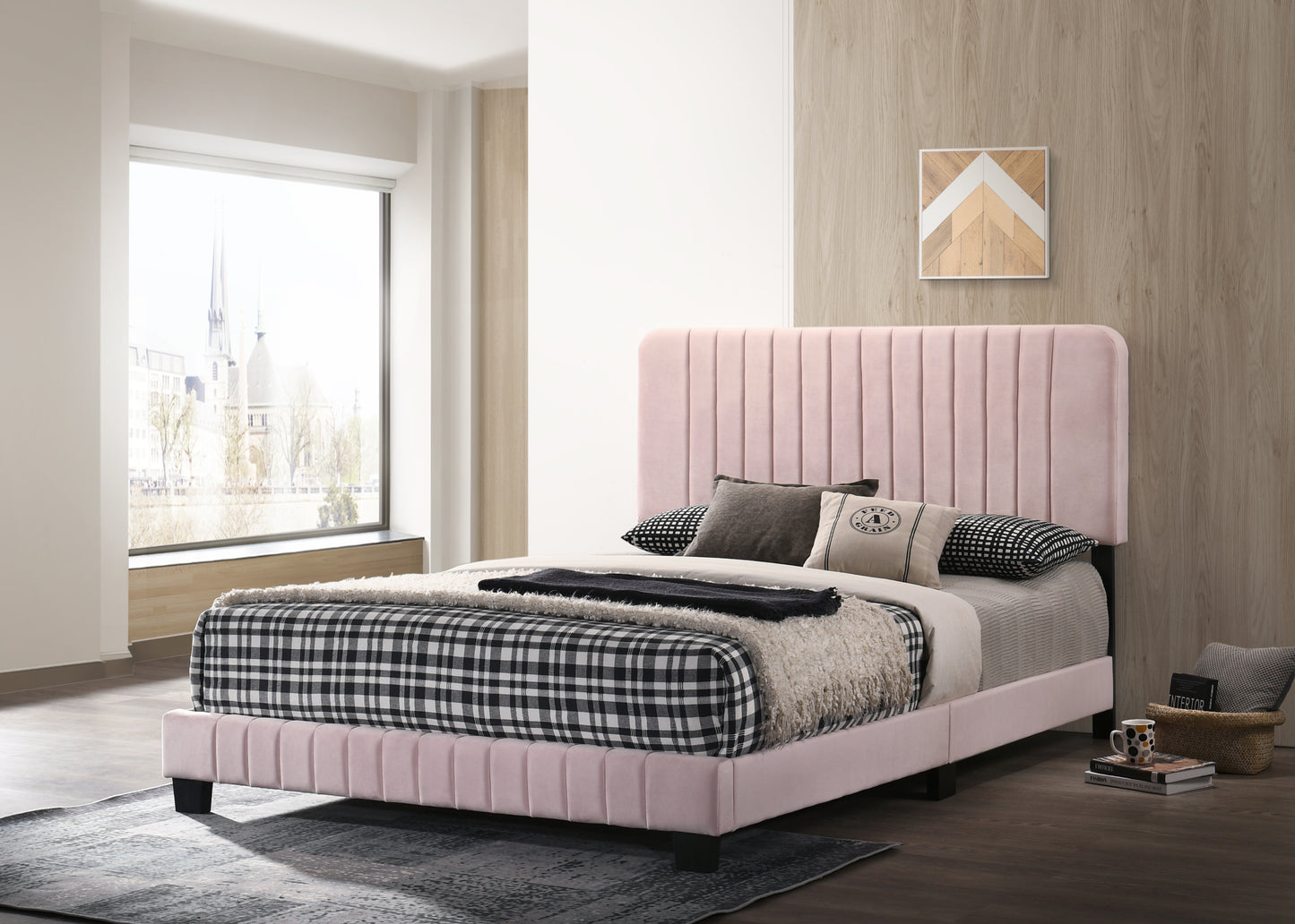 Contemporary Pink Full Bed For Modern Bedrooms