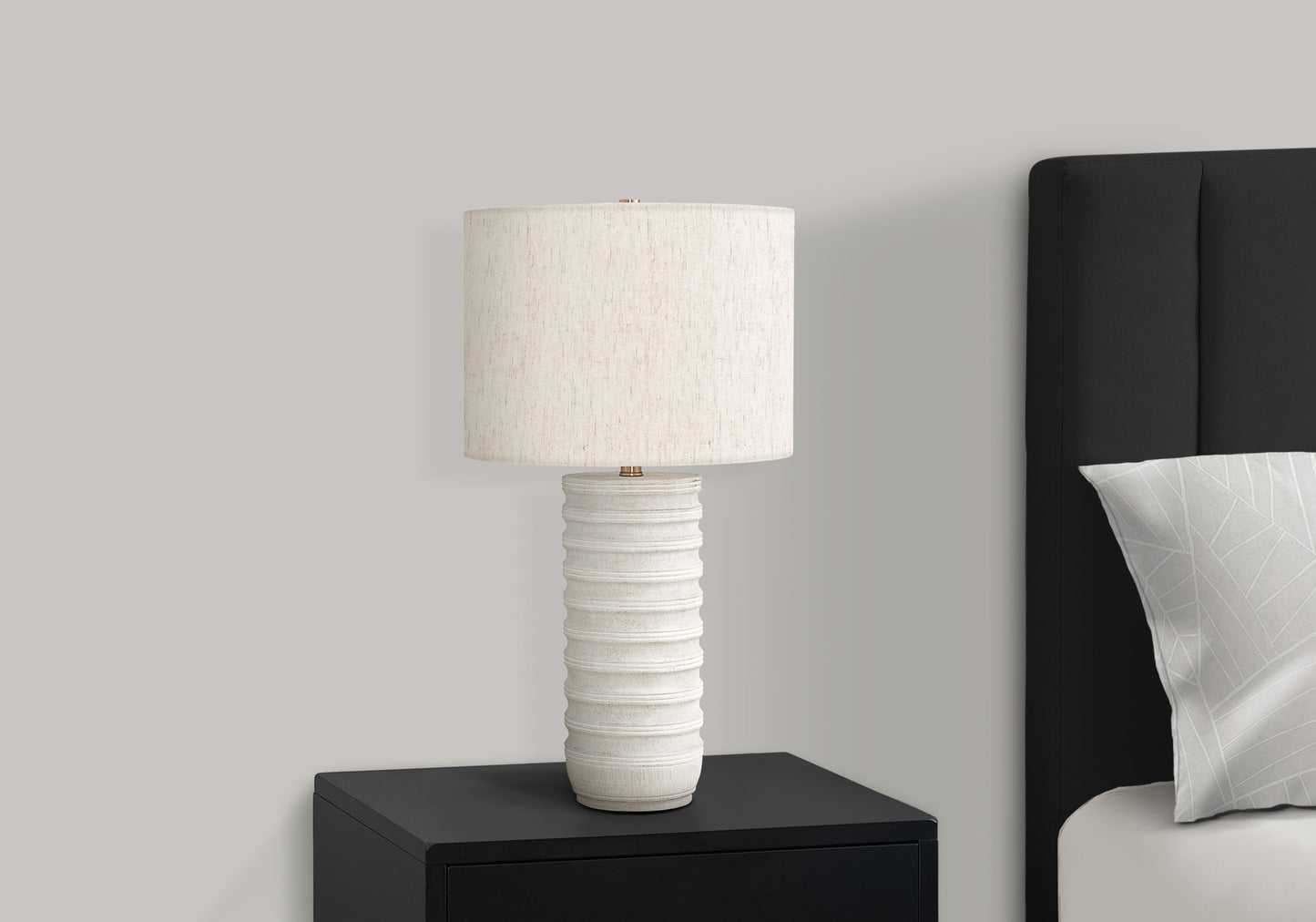 Lighting, 28"h, Table Lamp, Cream Resin, Ivory / Cream Shade, Transitional