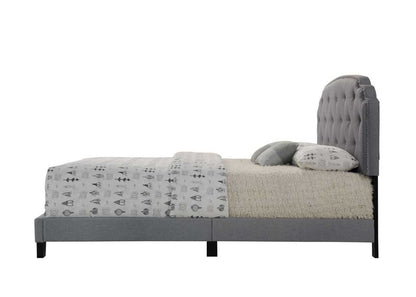 Tradilla Gray Fabric Queen Bed