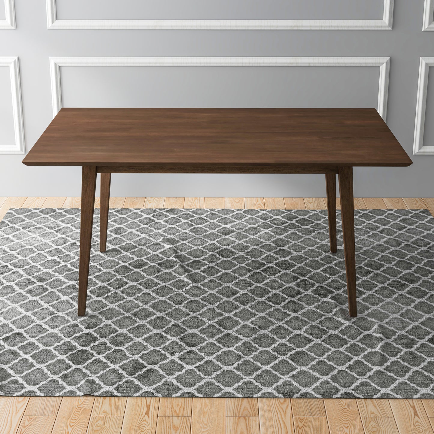 Levi Modern Style Solid Wood Rectangular Dining Kitchen Table