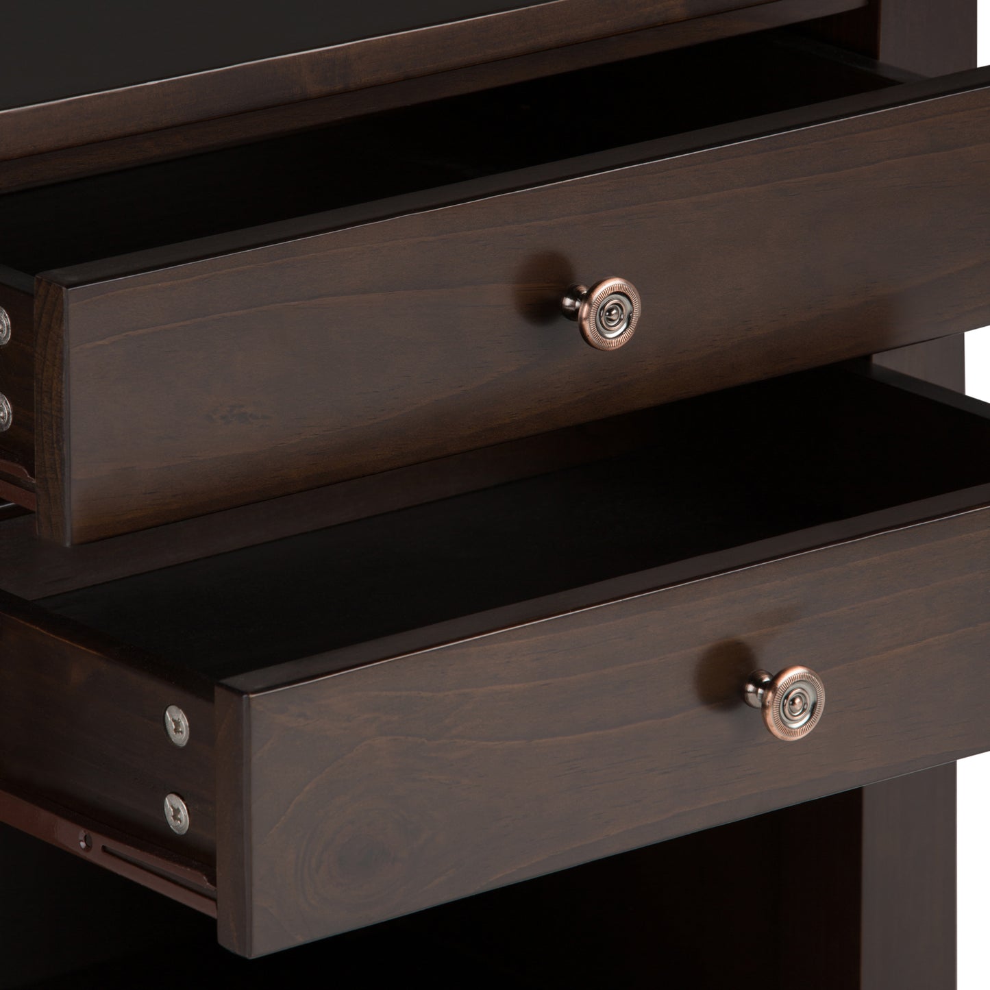 Carlton - Bedside Table - Dark Tobacco Brown