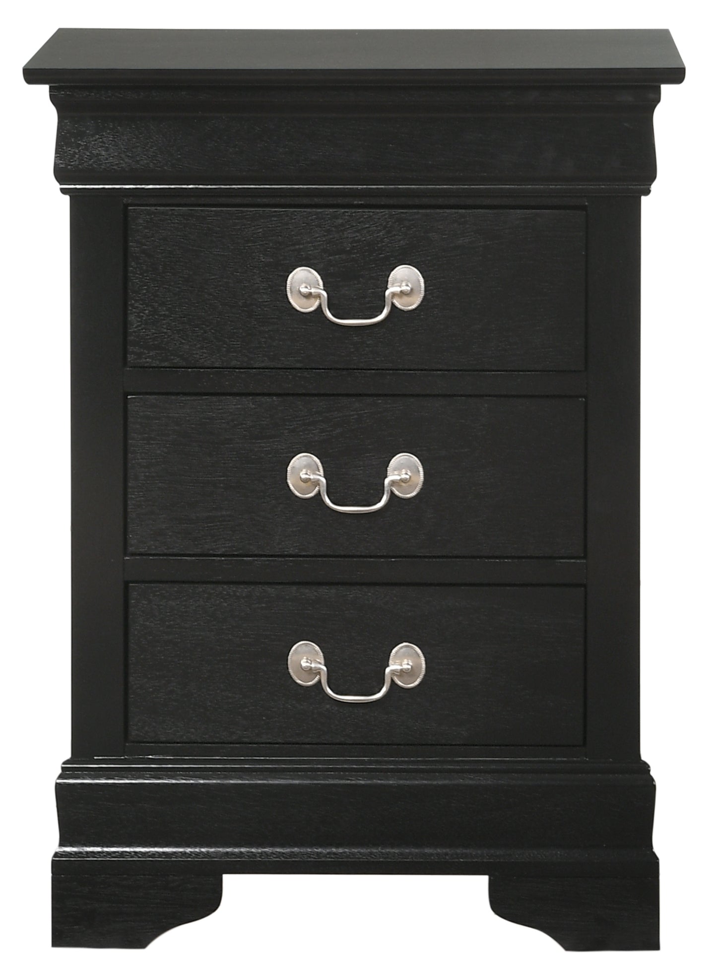 Timeless Black Nightstand With Storage Options