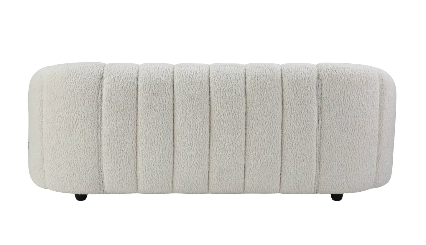 Osmash White Teddy Sherpa Sofa