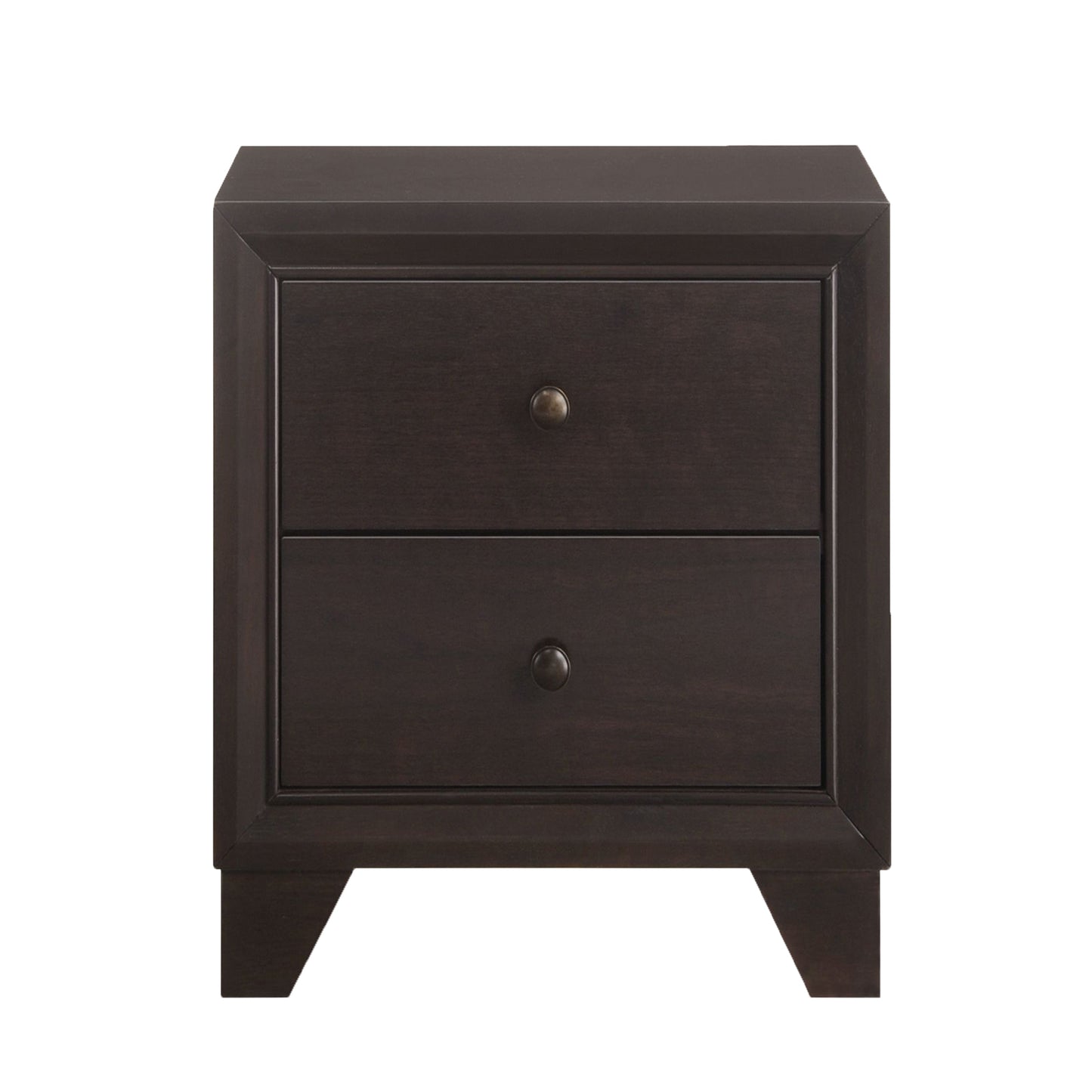 Espresso 2-drawer Nightstand