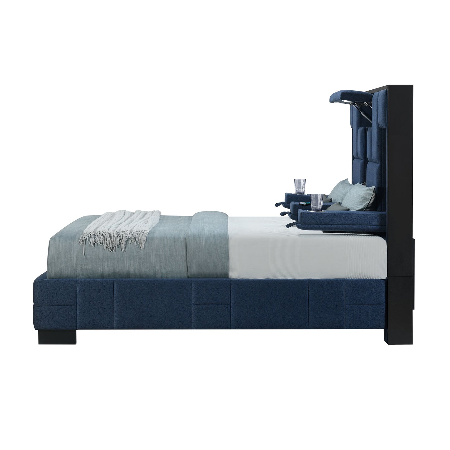 YARIS NAVY BLUE QUEEN BED