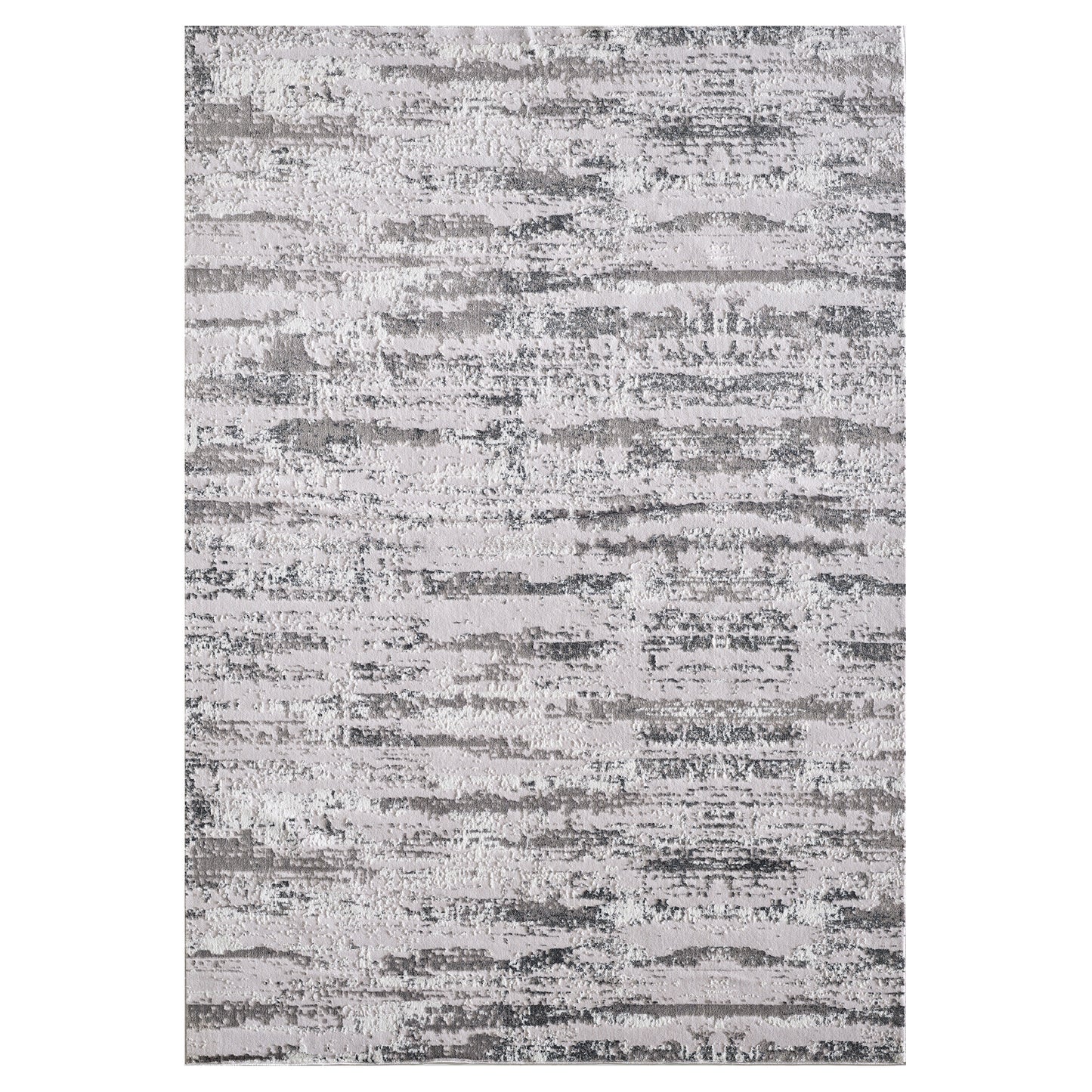 Milano Collection Manhattan Silver Woven Area Rug