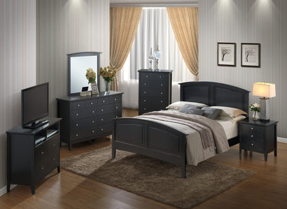 Stylish Black Full Bed For Modern Homes