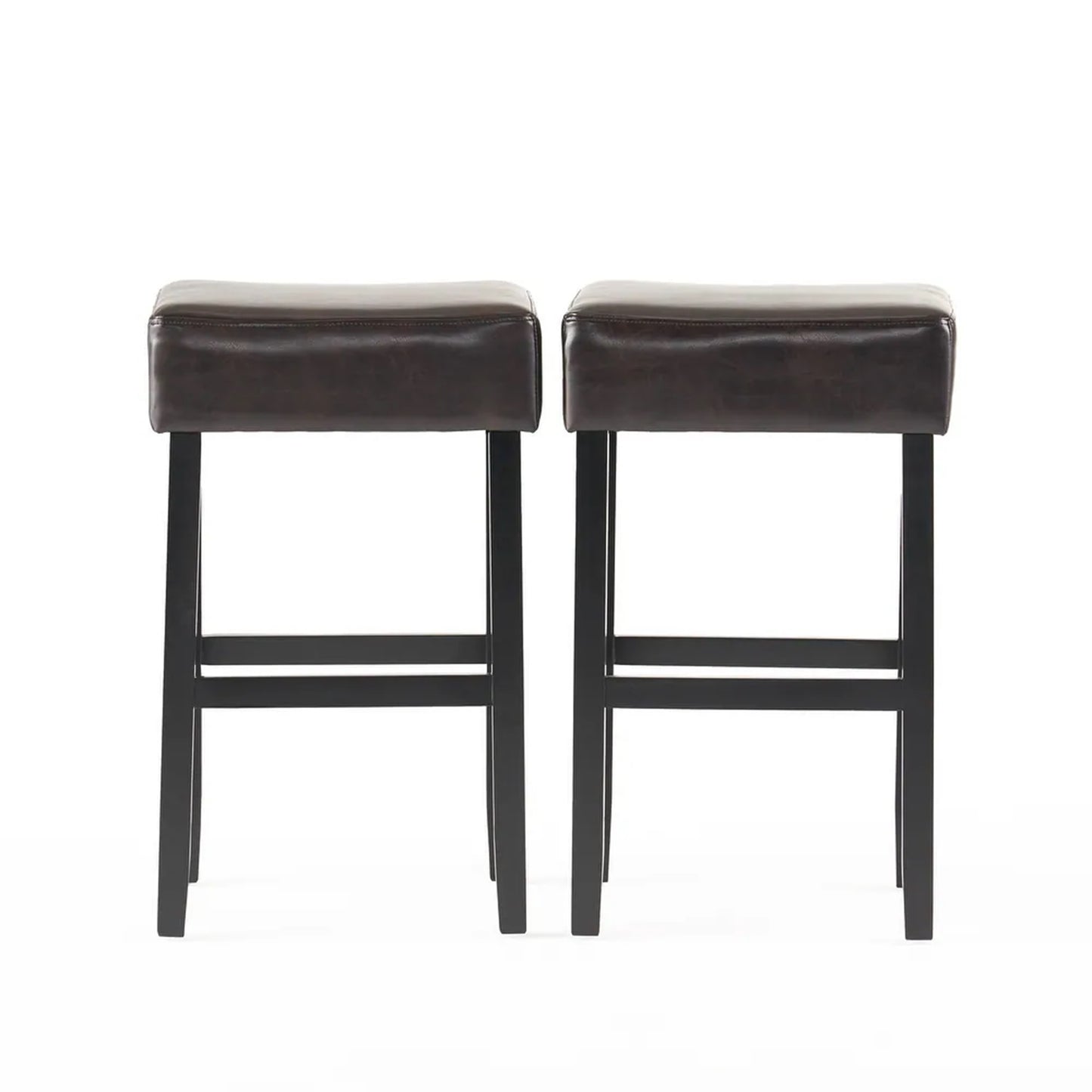 [OLD SKU: 74504.00] Set of 2, 30" Backless Leather Counter Height Barstool