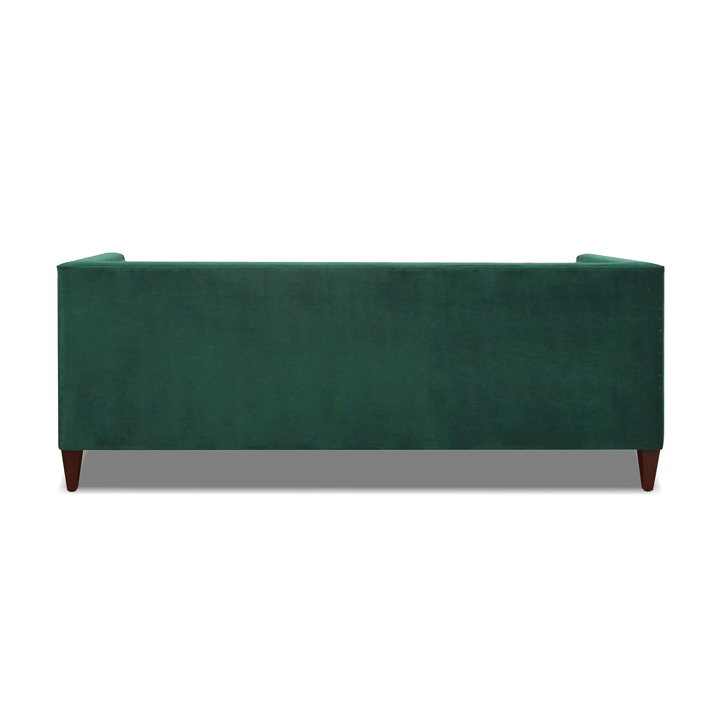 Jack 84" Modern Tuxedo Tufted Sofa, Evergreen Velvet