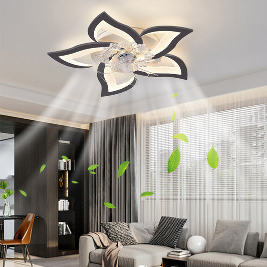 27In Ceiling Fan with Lights Remote Contro Dimmable LED,6 Gear Wind Speed Fan Light