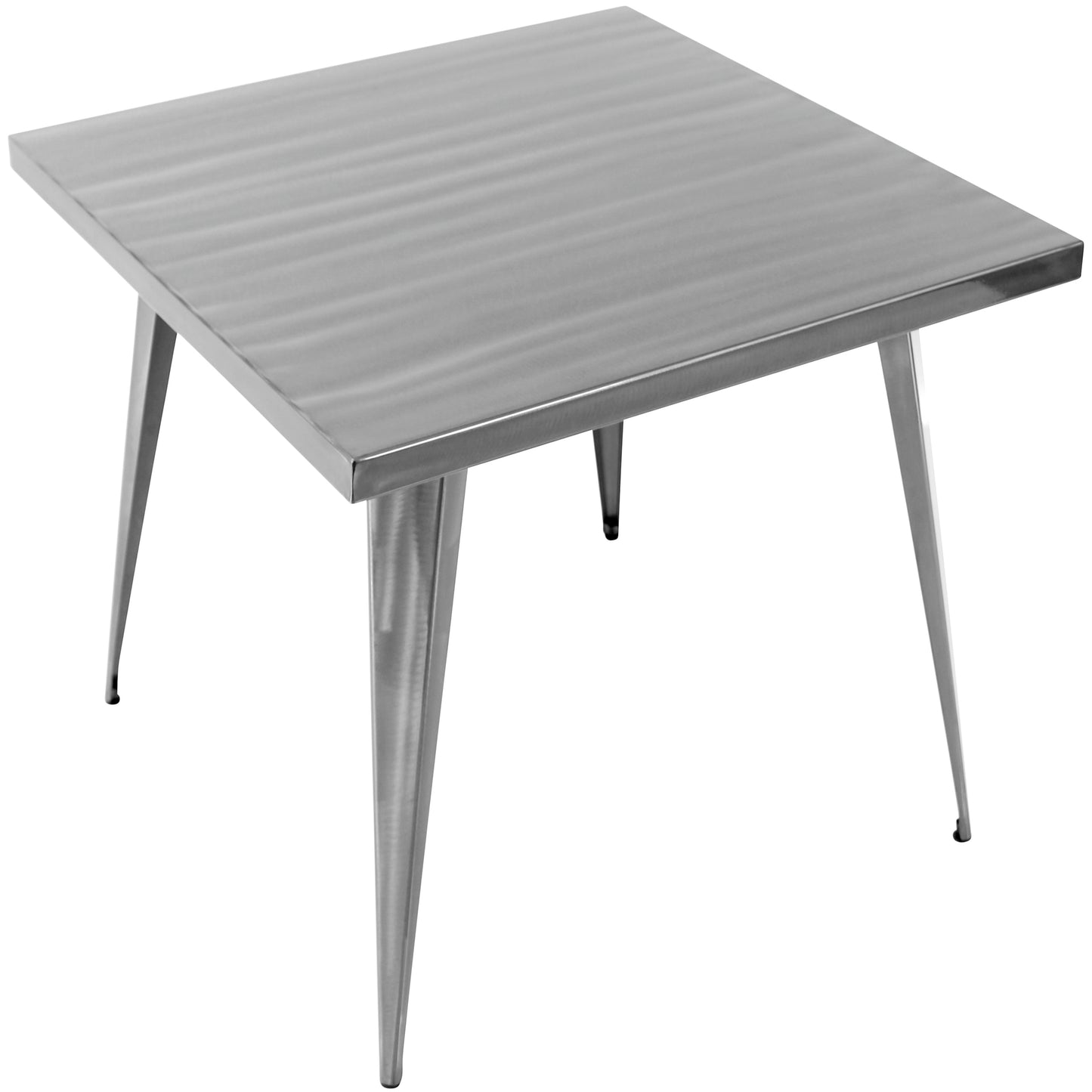 Austin Industrial Dining Table in Brushed Silver by LumiSource