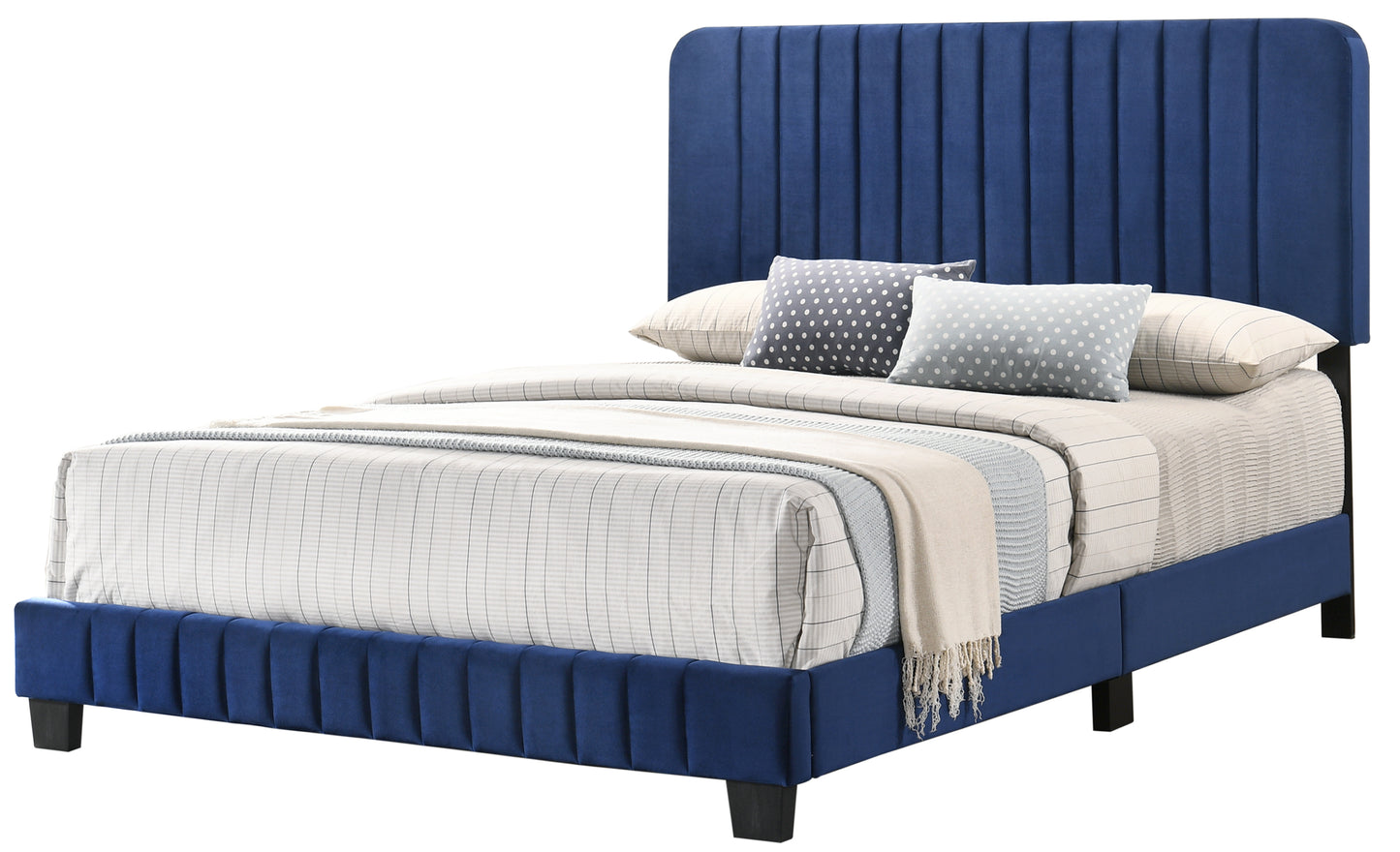 Contemporary Navy Blue Full Bed For Any Room