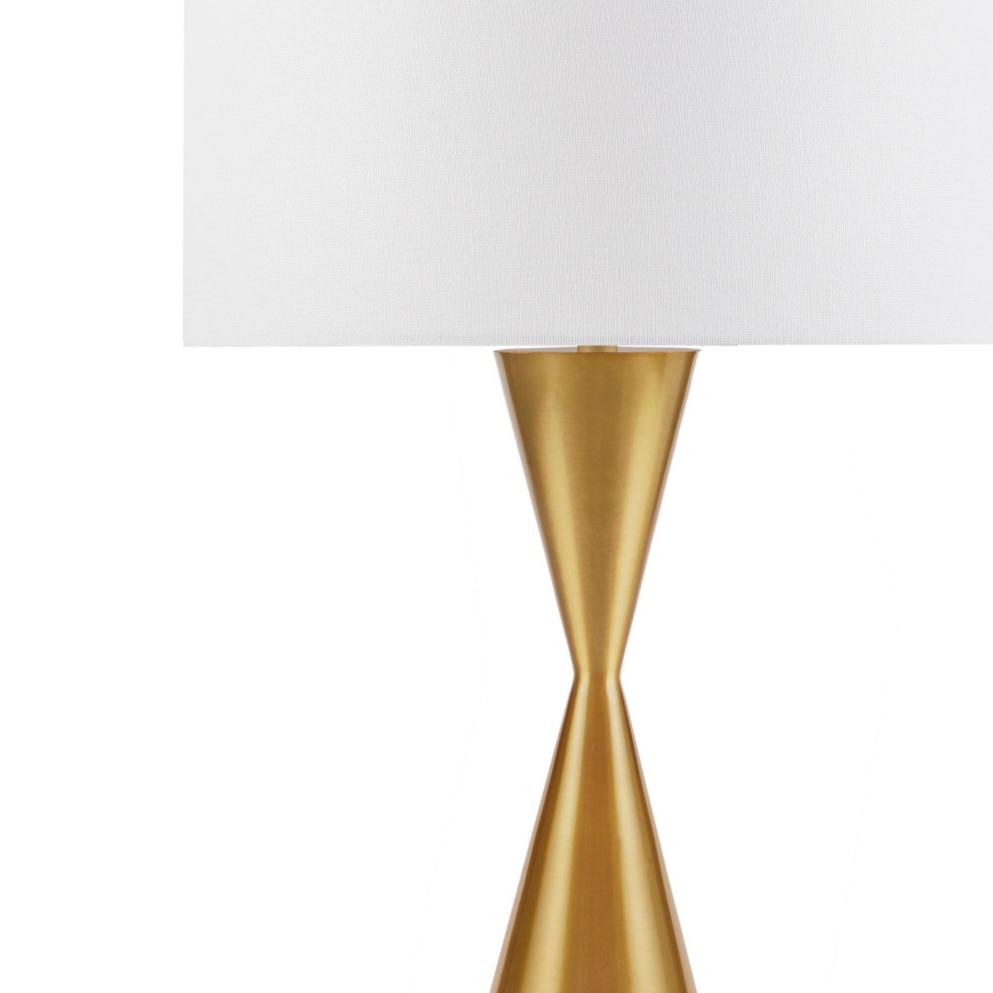 Gold Hourglass Metal Table Lamp