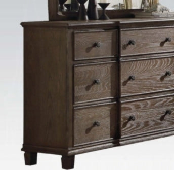Baudouin Weathered Oak Finish Dresser