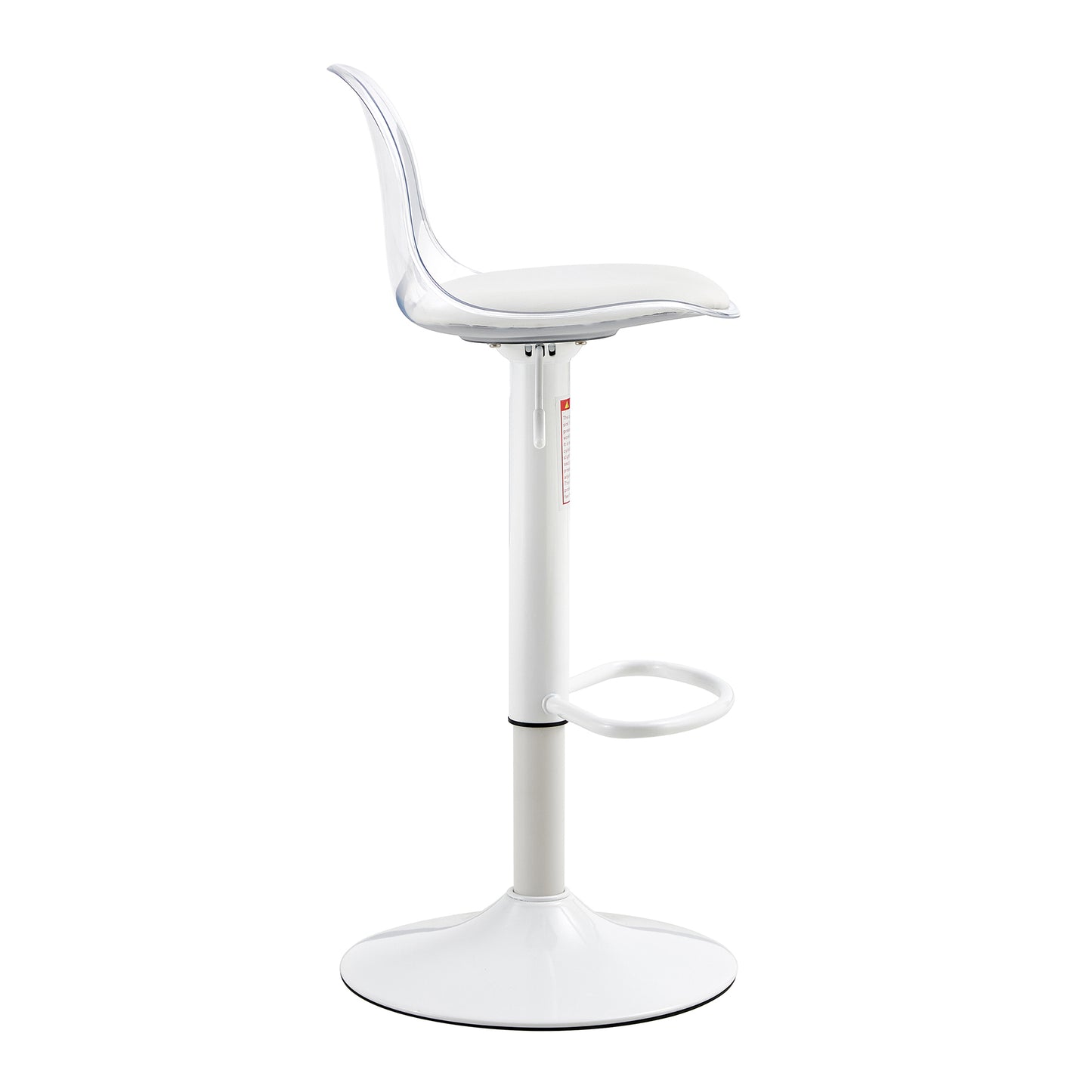 Modern minimalist bar chairs and bar stools. Can rotate 360 ° and adjust lifting. PET backrest and PU seats. Set of 2. Suitable for bars, restaurants, and front desk cashiers.