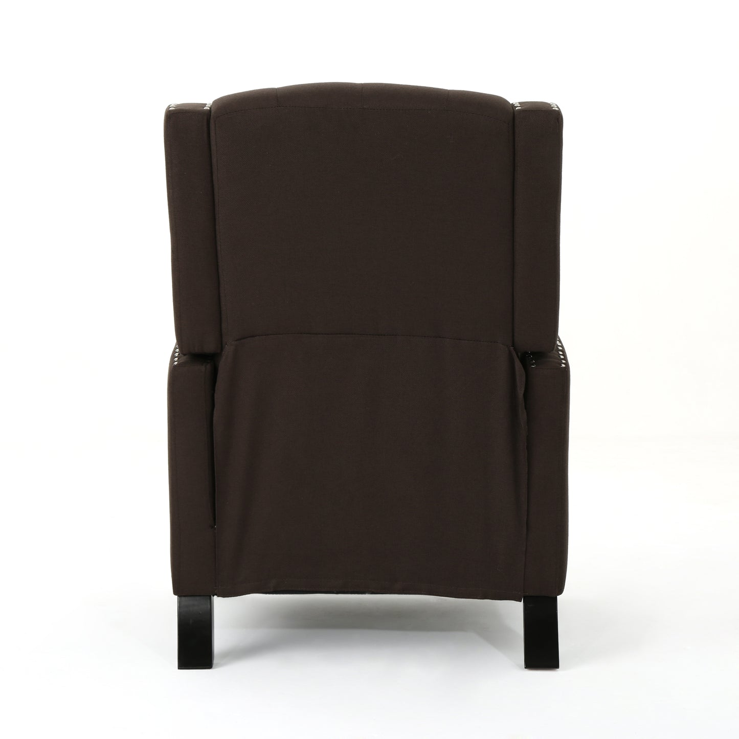 Classic Coffee Fabric Push Back Chair