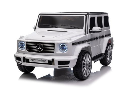 Licensed Mercedes-Benz G500,24V Kids ride on toy 2.4G W/Parents Remote Control,electric car for kids,Three speed adjustable,Power display, USB,MP3 ,Bluetooth,LED light,Three-point safety belt