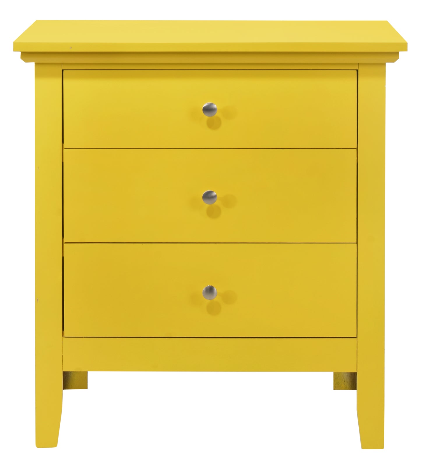 Vibrant Casual Yellow Nightstand