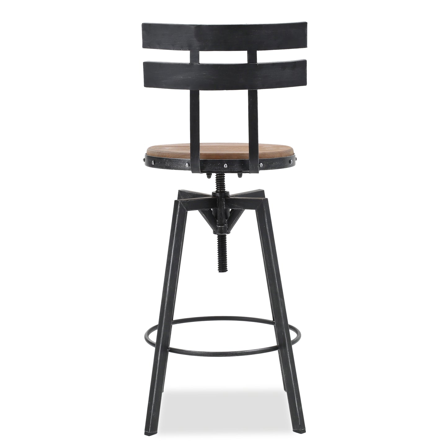METAL CHAIR WITH WOODEN SEAT