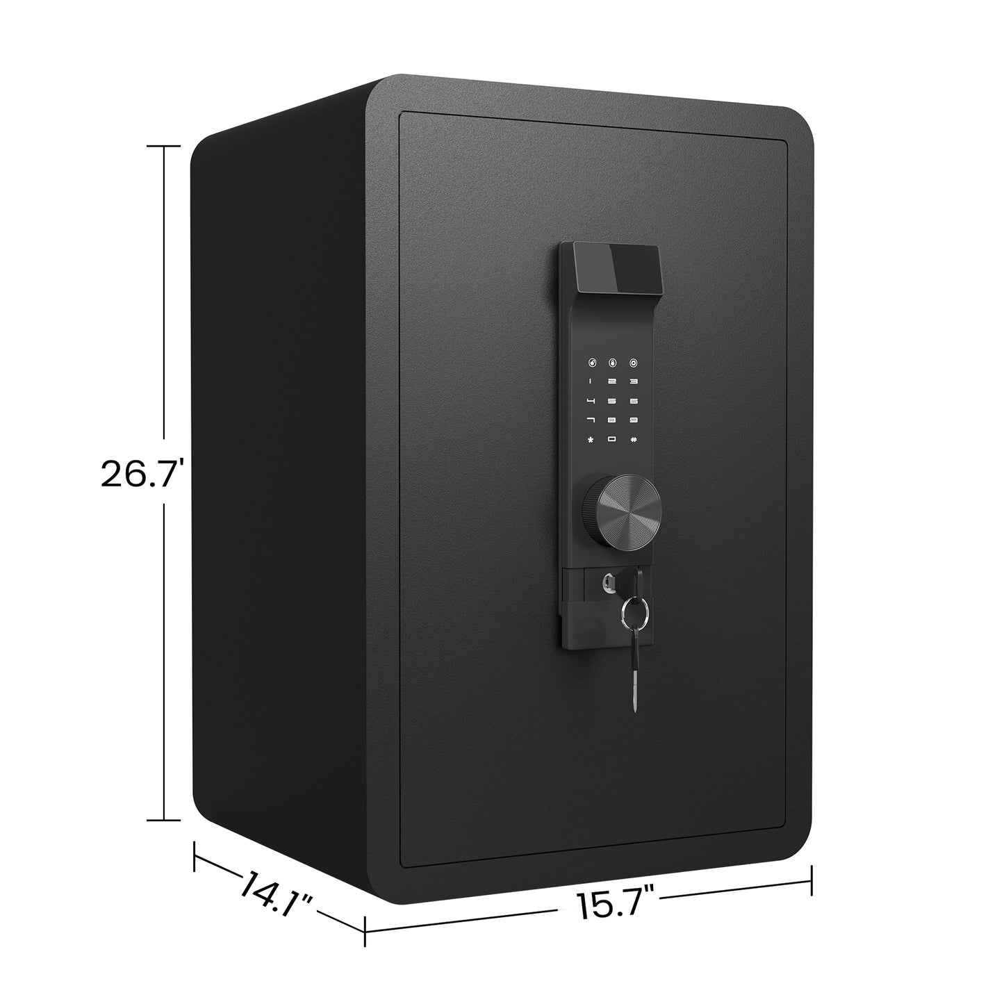 High Security Super Large-sized Safe Box with Fireproof and Waterproof Bag, 4.0 Cub Feet Safe with Electronic Password Lock,Safe with Private Inner Cabinet for Home,Office and Hotel