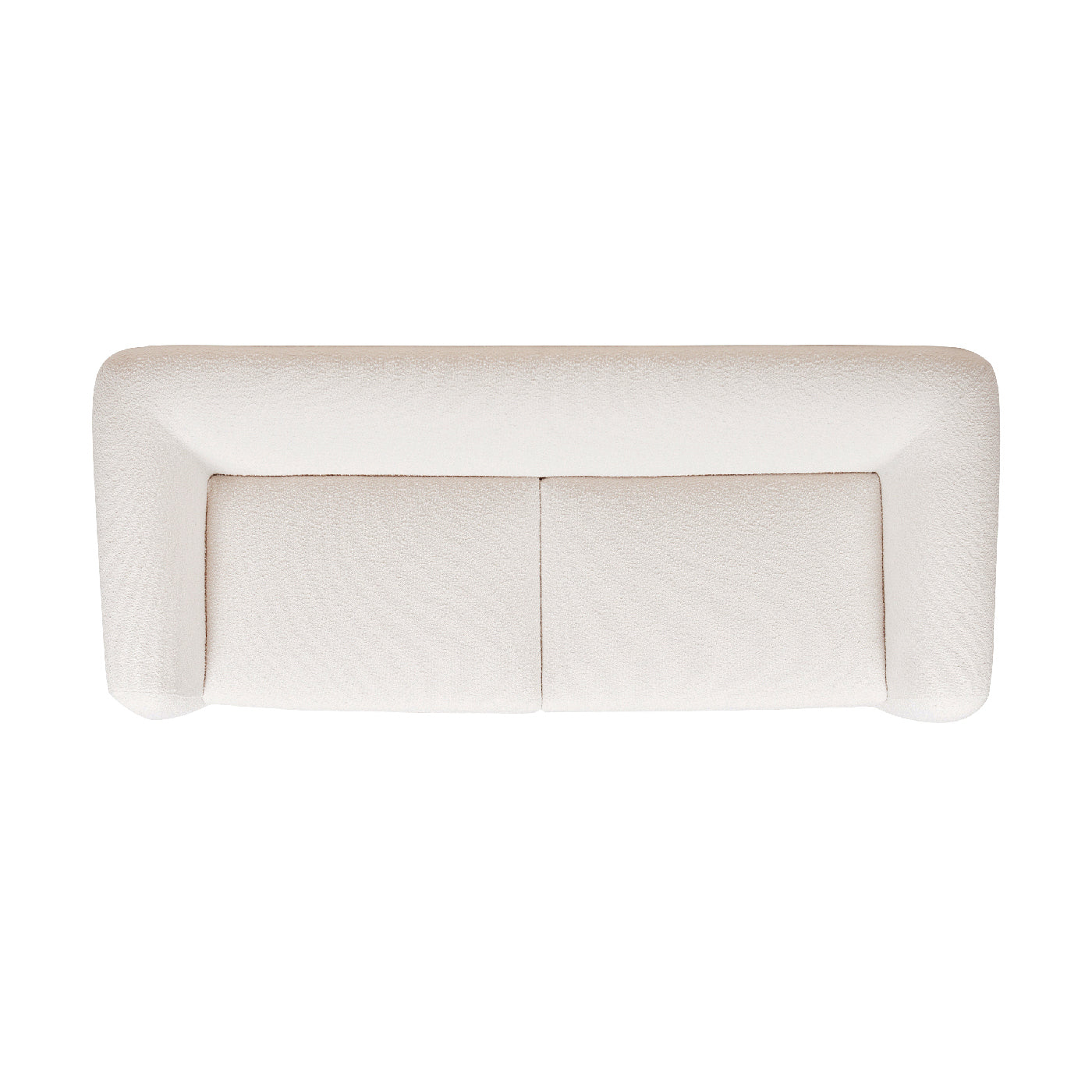 Alpine 90.5" Sherpa Sofa, Ivory White Boucle