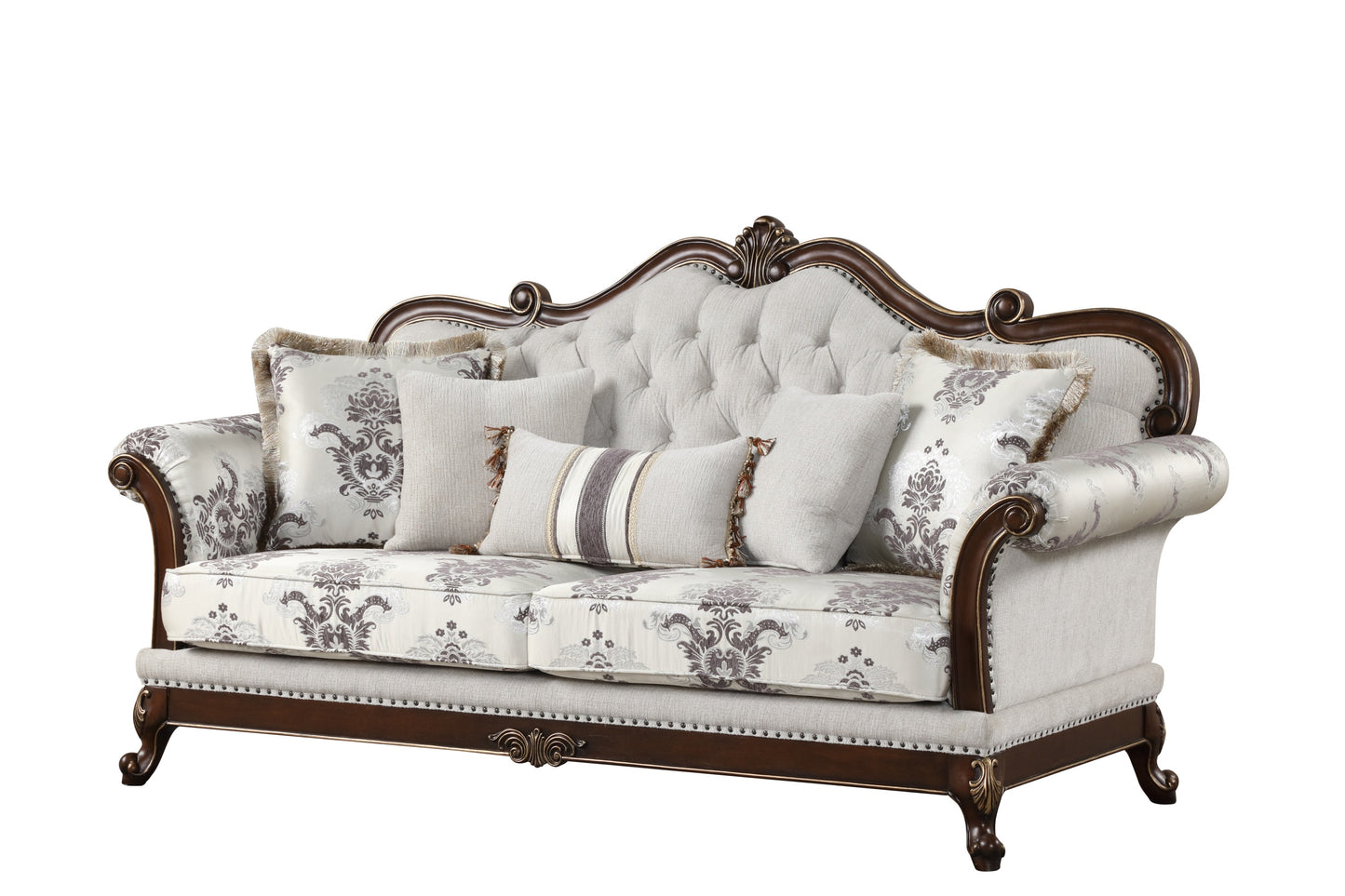 Gloria Traditional Style button tufted Sofa