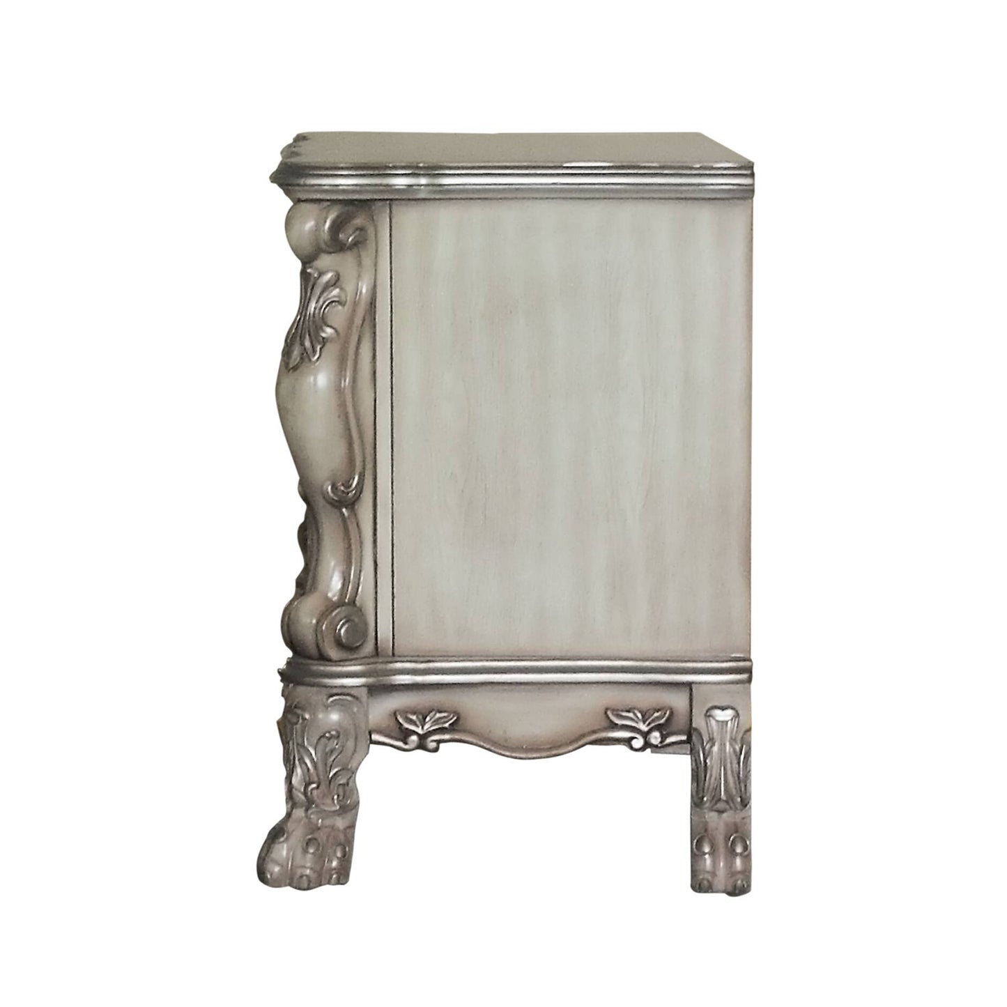 Vintage Bone White 2-Drawer Nightstand