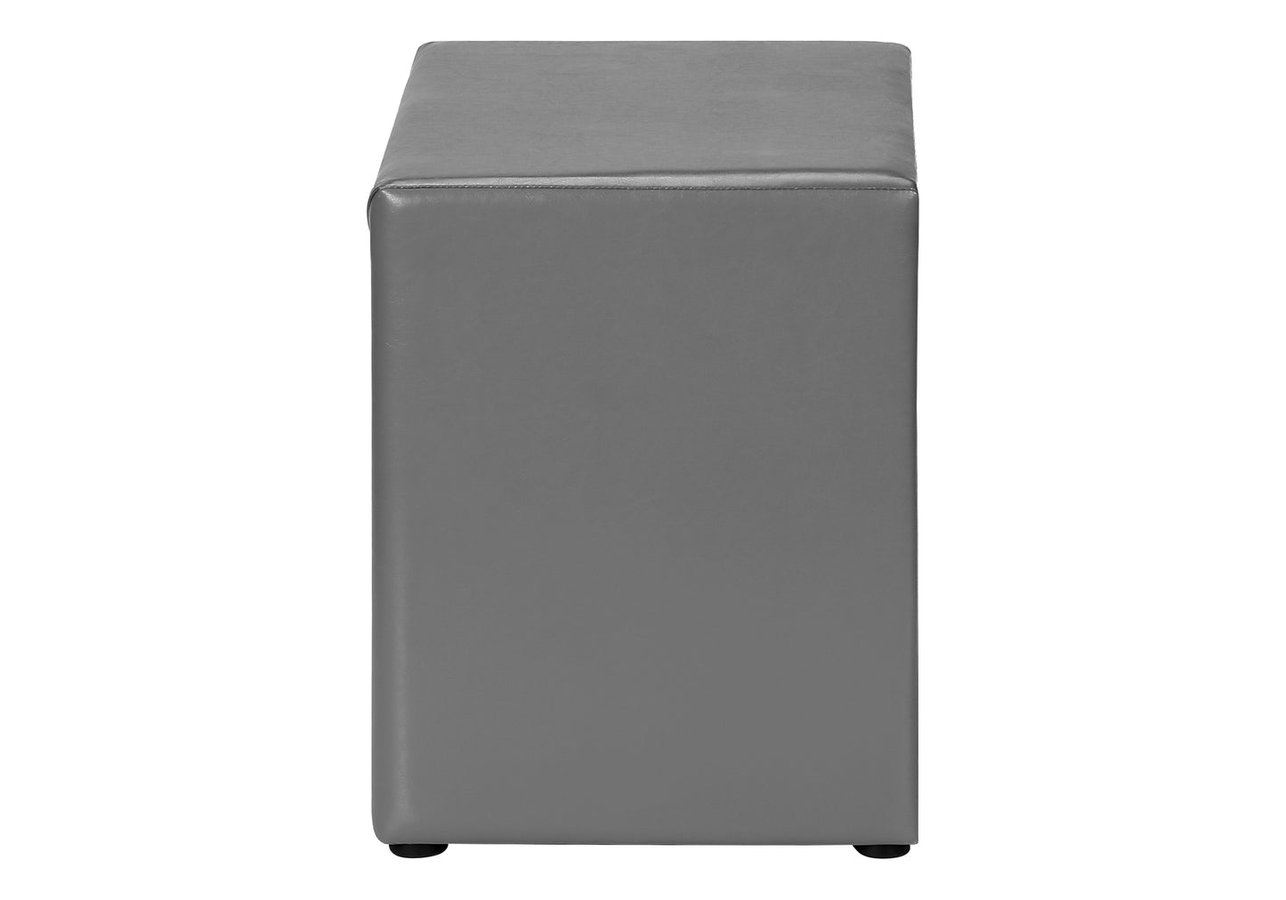 Nightstand, Nightstand, End, Side, Lamp, Storage Drawer, Bedroom, Upholstered, Grey Leather Look, Transitional