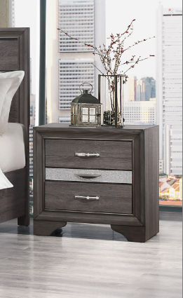RYDER SPARKLE GREY NIGHTSTAND
