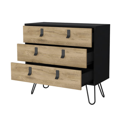 Kimball Hairpin Legs Dresser with 3-Drawers and Modern Design